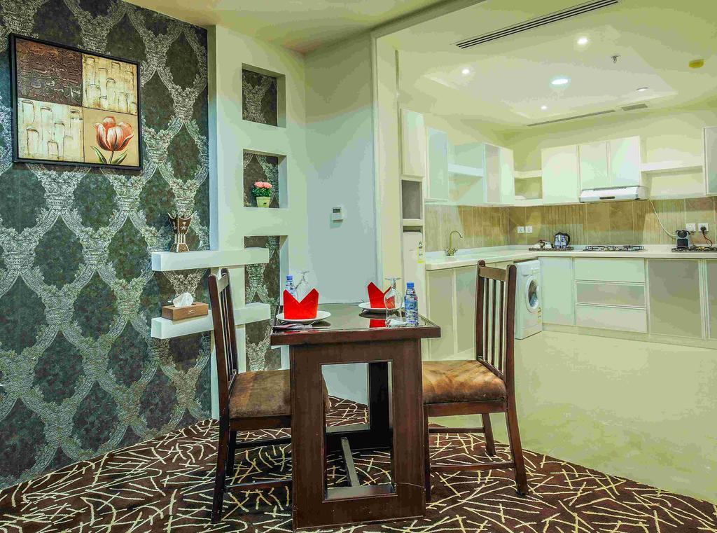 Rest Night Serviced Apartments- Alhamra Riyadh Exterior photo A kitchen in a hotel suite